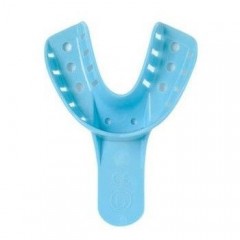 Safe-Dent- Impression Trays, #6 Small Lower, 12/Bag, Blue